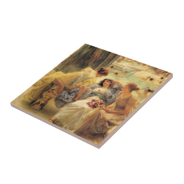 The Baths of Caracalla in detail Ceramic Tile (Side)