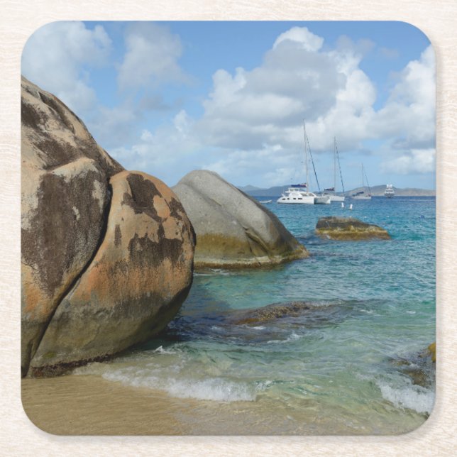 The Baths Square Paper Coaster (Front)