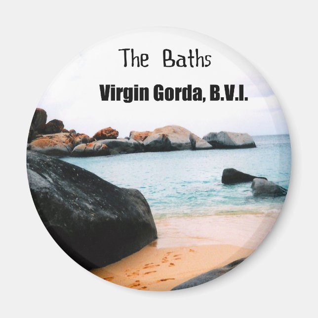 The Baths, Virgin Gorda B.V.I. Magnet (Front)