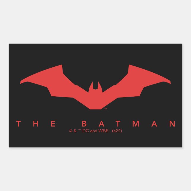 The Batman Bat Logo Rectangular Sticker (Front)