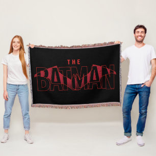 The Batman Bat Overlaid Logo Throw Blanket