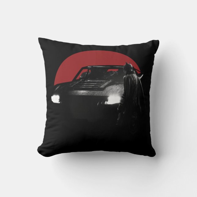 The Batman & Batmobile Graphic Cushion (Front)