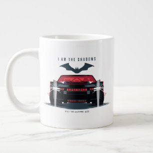 The Batman Batmobile - I Am The Shadows Large Coffee Mug
