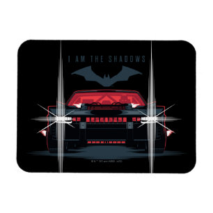 The Batman Batmobile - I Am The Shadows Magnet