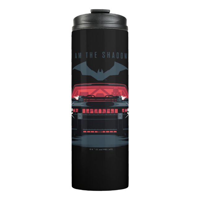 The Batman Batmobile - I Am The Shadows Thermal Tumbler (Front)