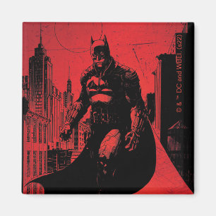 The Batman Comic Book Illustration Magnet