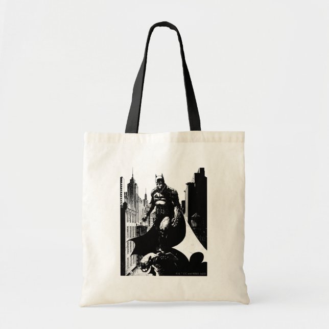 The Batman Comic Book Illustration Tote Bag (Front)