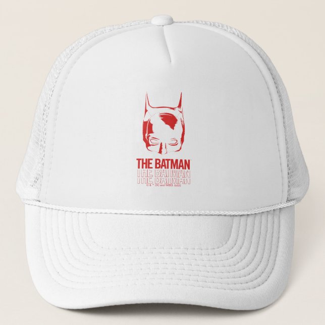 The Batman Cowl Logo Trucker Hat (Front)