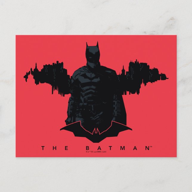 The Batman Gotham Silhouette Postcard (Front)