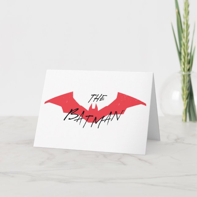 The Batman Handwritten Bat Logo Card (Front)