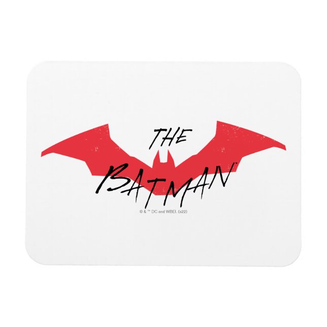 The Batman Handwritten Bat Logo Magnet (Horizontal)