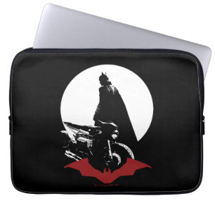 The Batman Motorcycle Silhouette Laptop Sleeve