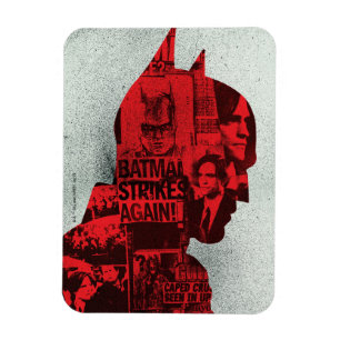 The Batman Newspaper Silhouette Magnet