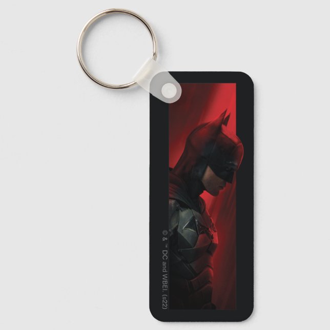 The Batman Red Bar Profile Key Ring (Front)