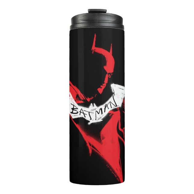 The Batman Spraypaint Outline Thermal Tumbler (Front)