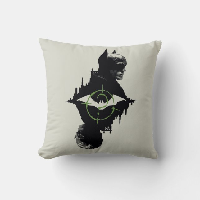 The Batman & The Riddler Dual Character Graphic Cushion (Front)