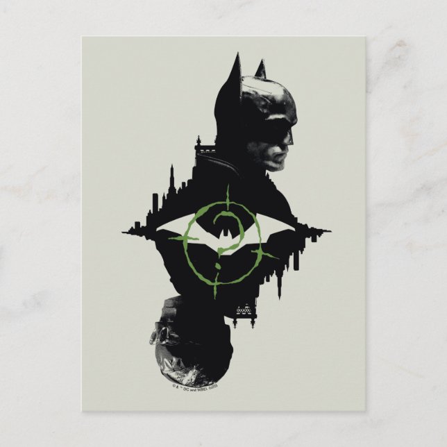 The Batman & The Riddler Dual Character Graphic Postcard (Front)
