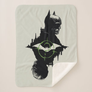The Batman & The Riddler Dual Character Graphic Sherpa Blanket