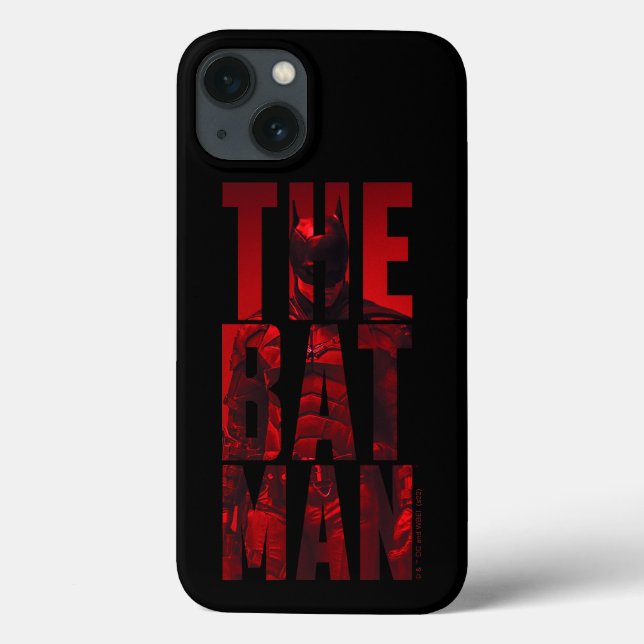 The Batman Typography Cutout Case-Mate iPhone Case (Back)