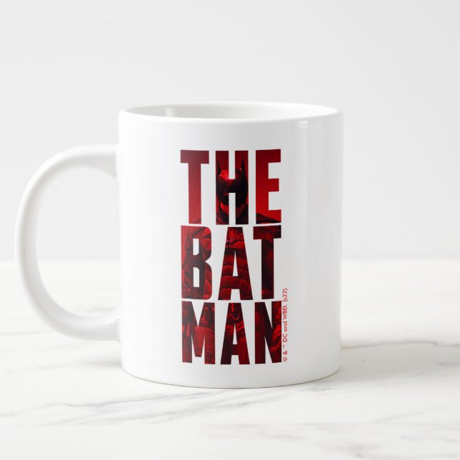 The Batman Typography Cutout Large Coffee Mug (Left)