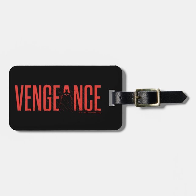 The Batman Vengeance Silhouette Luggage Tag (Front Horizontal)