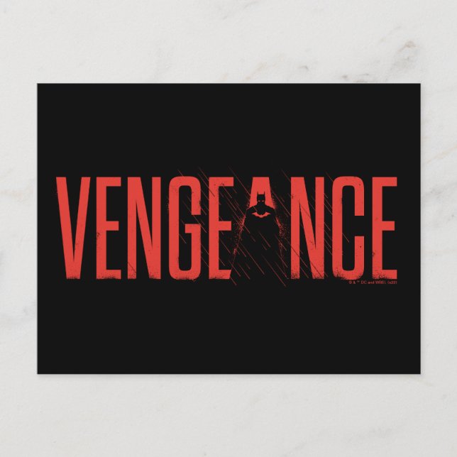 The Batman Vengeance Silhouette Postcard (Front)