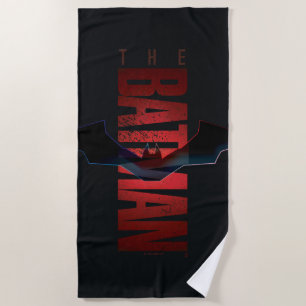 The Batman Vertical Logo Beach Towel
