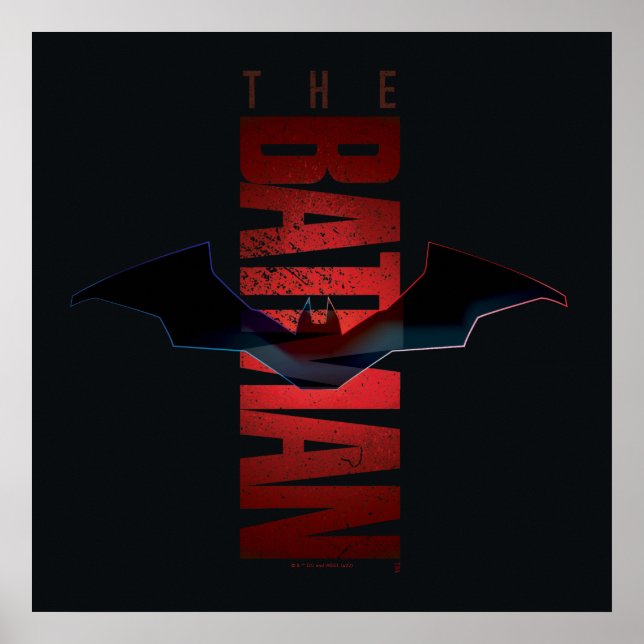 The Batman Vertical Logo Poster (Front)