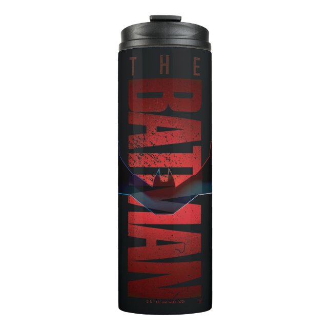 The Batman Vertical Logo Thermal Tumbler (Front)