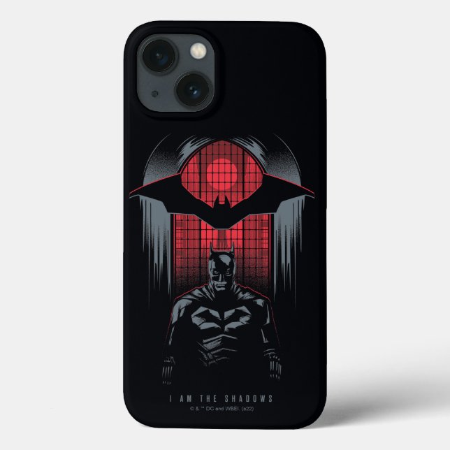 The Batman Window Pane Outline Case-Mate iPhone Case (Back)