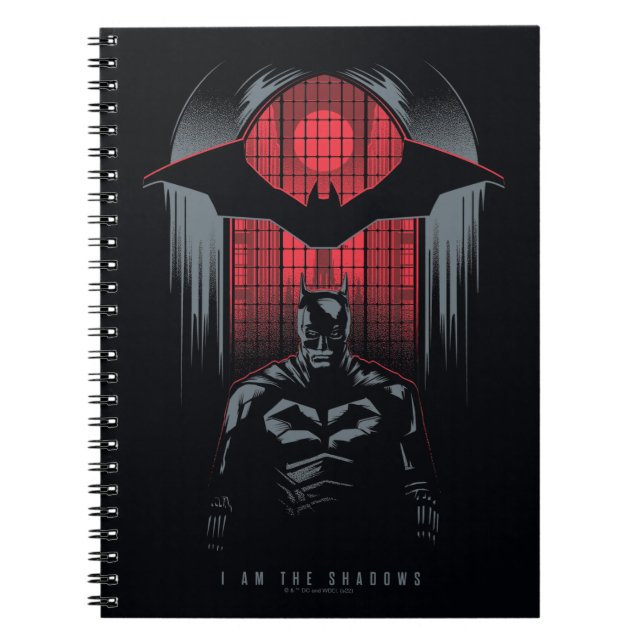 The Batman Window Pane Outline Notebook (Front)