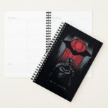 The Batman Window Pane Outline Planner<br><div class="desc">Batman illustration in front of a red window pane,  featuring the text: "I Am The Shadows".</div>