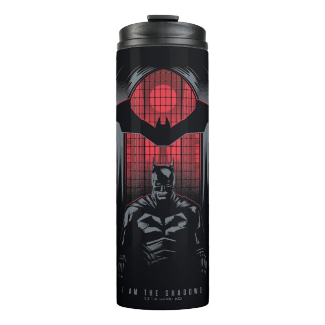 The Batman Window Pane Outline Thermal Tumbler (Front)