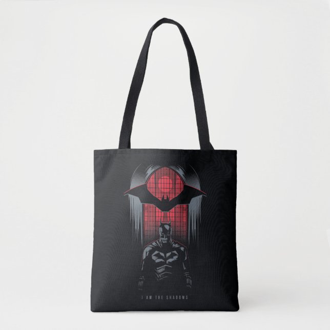 The Batman Window Pane Outline Tote Bag (Front)