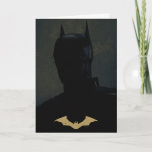 The Batman With Golden Bat Symbol Card