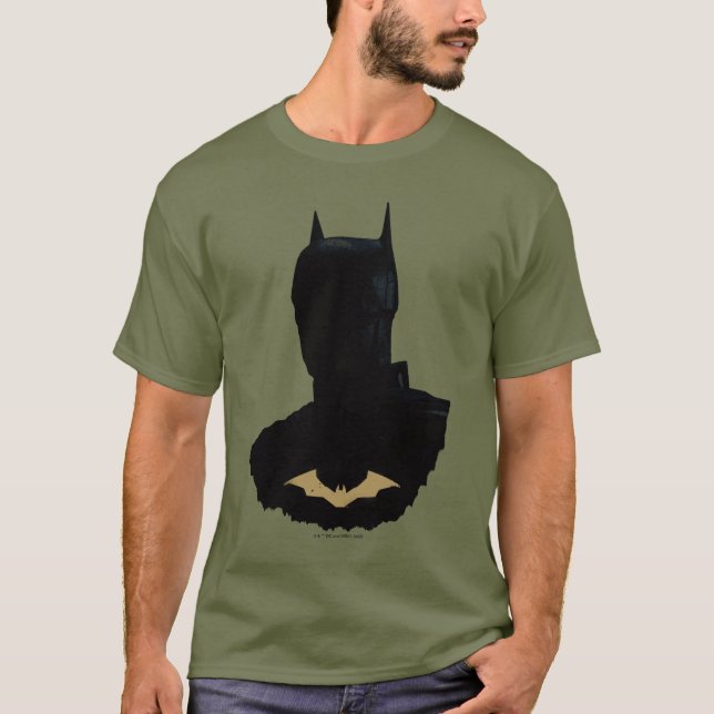 The Batman With Golden Bat Symbol T-Shirt (Front)