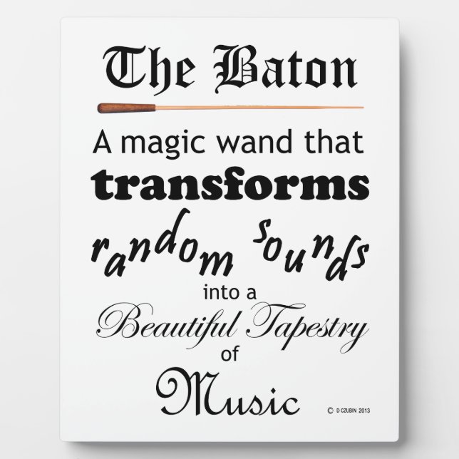 The Baton Plaque (Front)