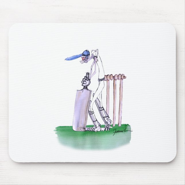 THE BATSMAN cricket, tony fernandes Mouse Pad (Front)