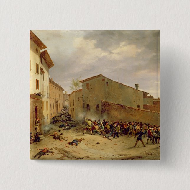 The Battle 15 Cm Square Badge (Front)