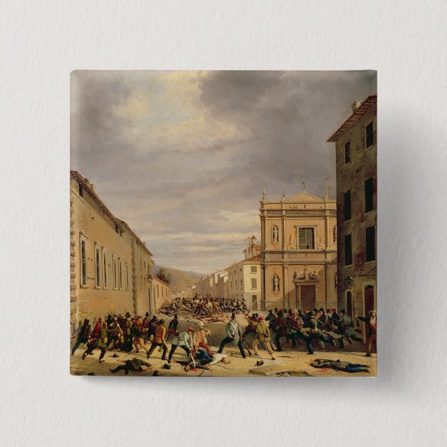 The Battle 15 Cm Square Badge (Front)