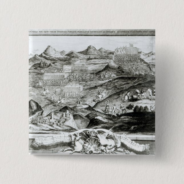 The Battle Array of Carberry Hill 15 Cm Square Badge (Front)