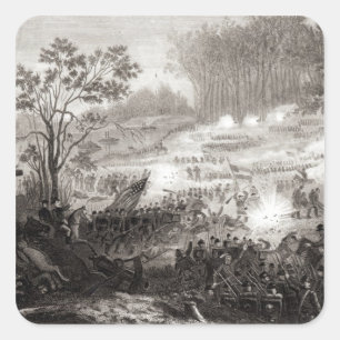 The Battle at Pittsburg Landing Square Sticker