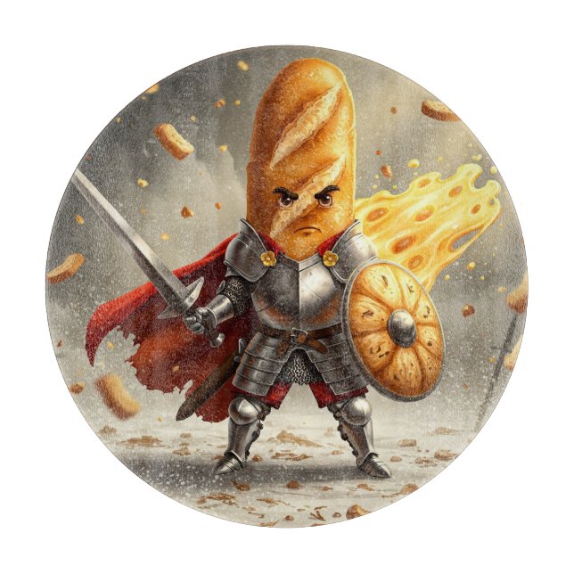The Battle Baguette Cutting Board (Front)