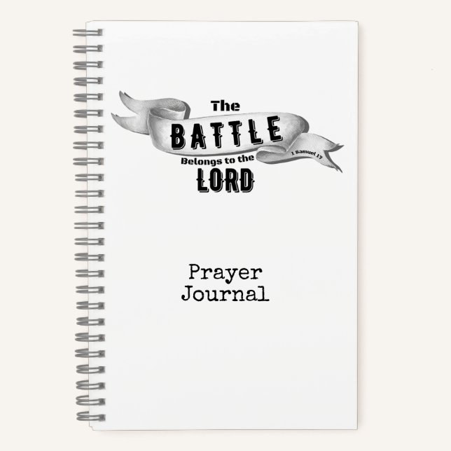 The Battle Belongs To The Lord Prayer Journal (Front)
