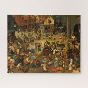 The Battle between Carnival and Lent by Bruegel Jigsaw Puzzle