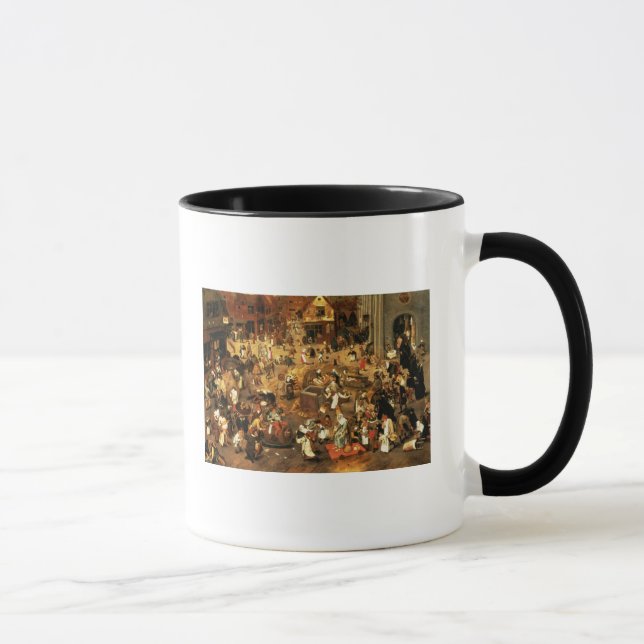 The Battle between Carnival and Lent Mug (Right)