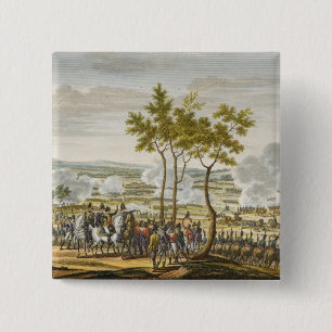 The Battle of Abensberg, 20 April 1809, engraved b 15 Cm Square Badge
