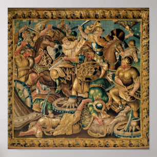 The Battle of Arbelles in 333 BC, Aubusson Poster