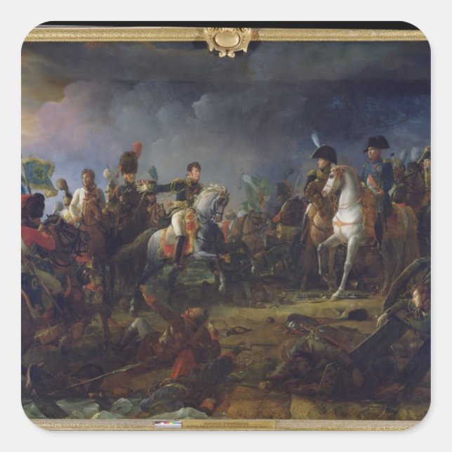 The Battle of Austerlitz Square Sticker (Front)