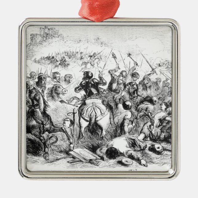 The Battle of Bannockburn in 1314 Metal Ornament (Front)